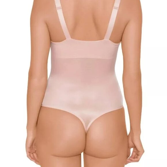 NWT! 44 C Wolford Sheer Touch Forming String Body suit Rose Powder 79094 3040 - Picture 4 of 7